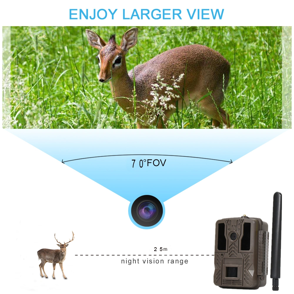 FHD 36MP GSM 4G Wireless PIR Hunting Camera Waterproof Mini SMS Control LTE 4G Cellular Trail Cameras